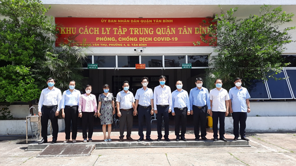 LÃNH ĐẠO QUẬN ỦY VÀ UBND QUẬN TÂN BÌNH KIỂM TRA KHU CÁCH LY TẬP TRUNG PHÒNG, CHỐNG DỊCH COVID-19 (ĐỊA CHỈ 446 HOÀNG VĂN THỤ, PHƯỜNG 4, QUẬN TÂN BÌNH)